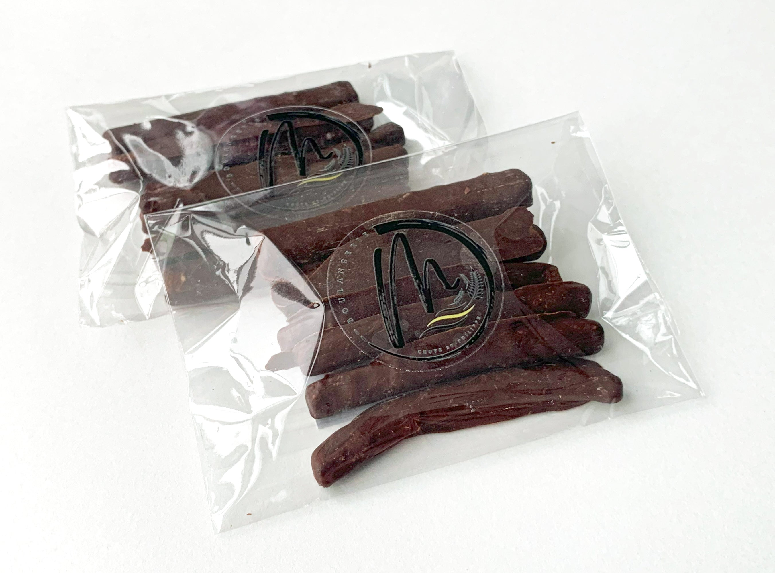 Lanières d'orange confite chocolatées