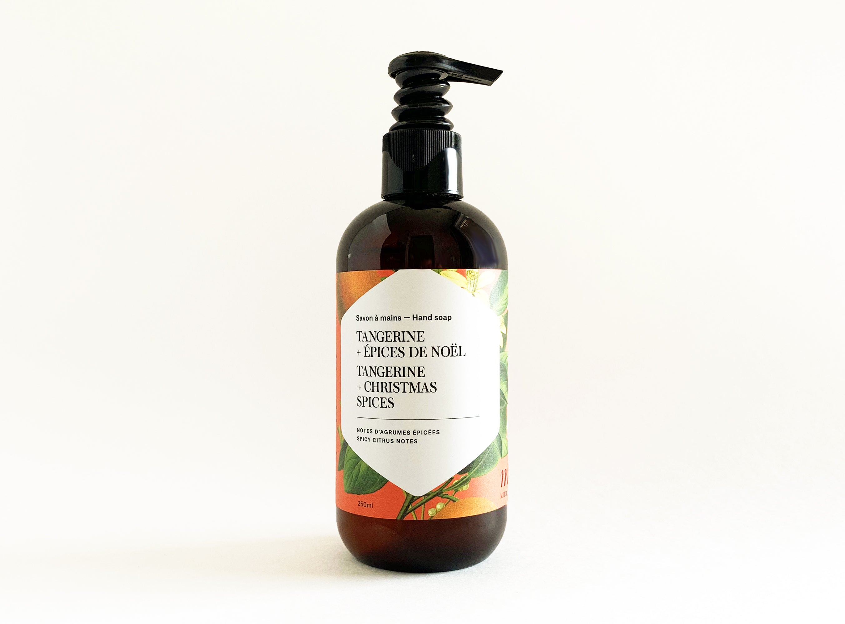 Savon à mains tangerine et épices de Noël