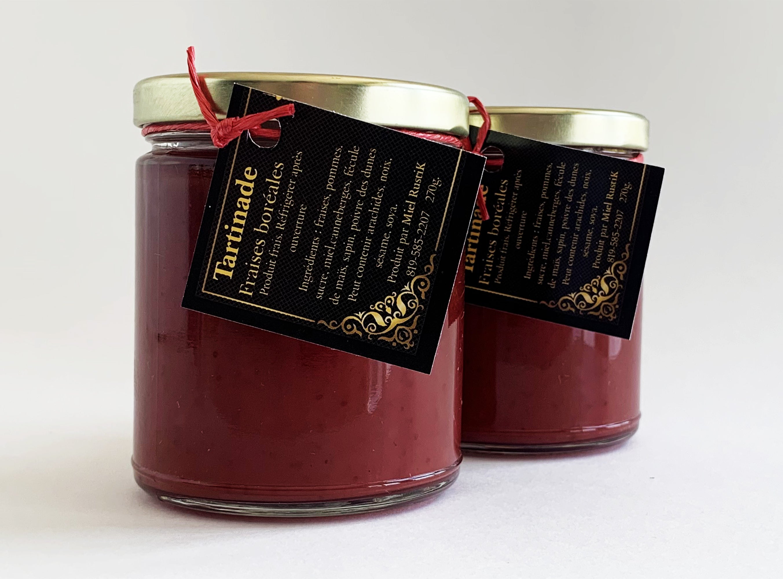 Tartinade de fraises boréales