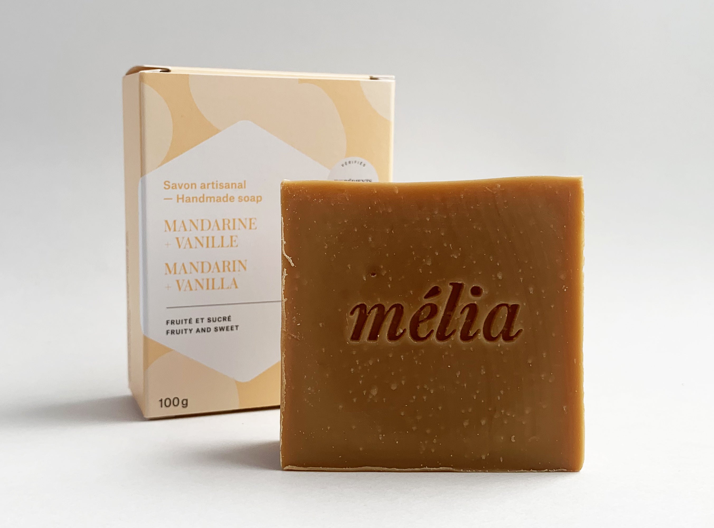 Savon mandarine et vanille