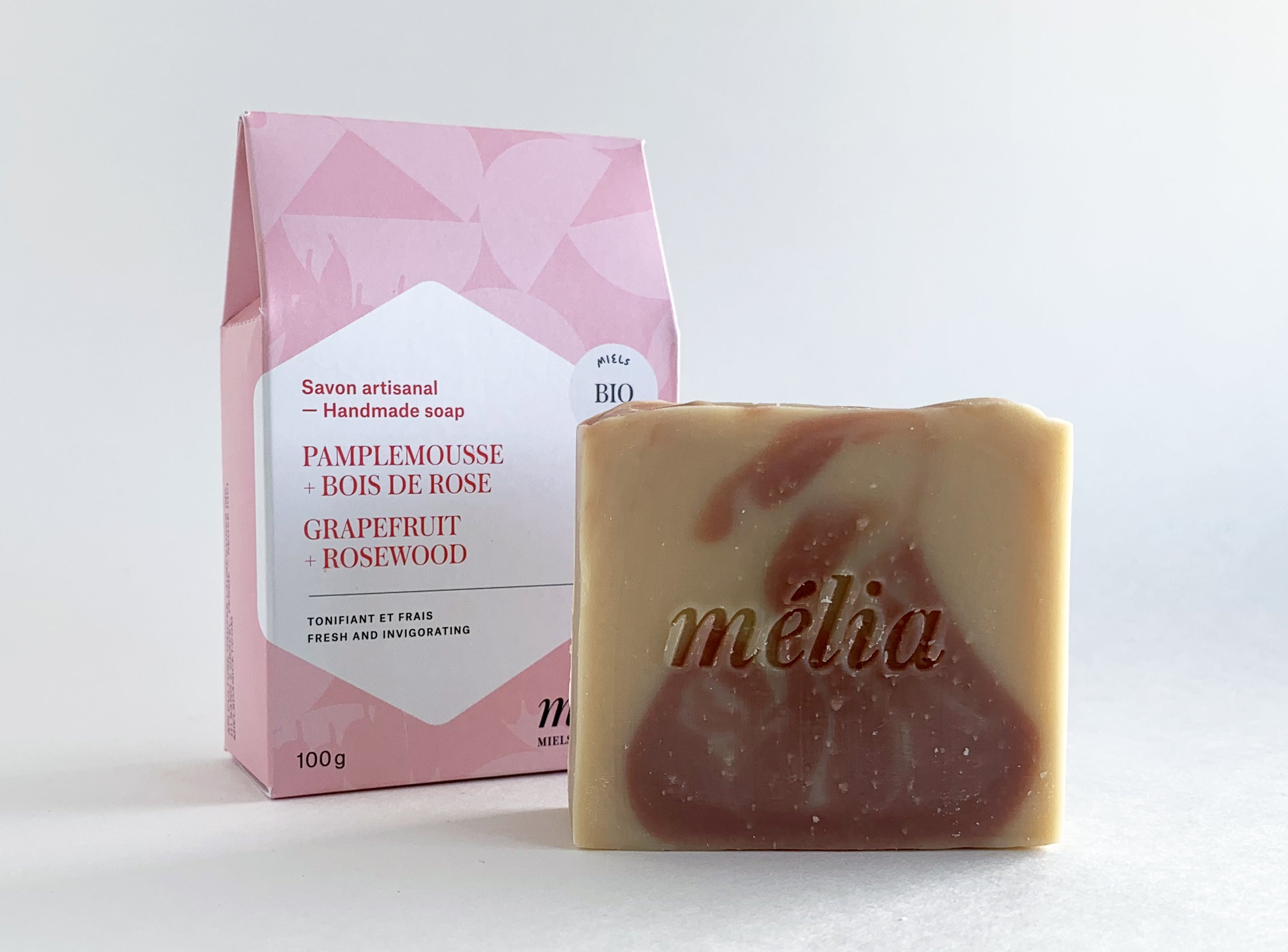 Savon pamplemousse et bois de rose