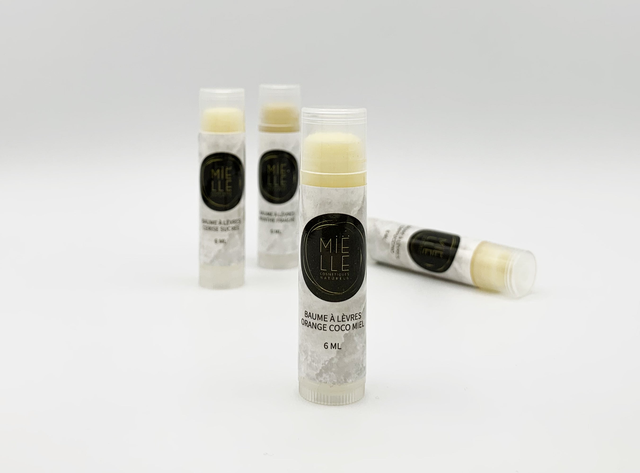 Baume à lèvres orange, coco et miel