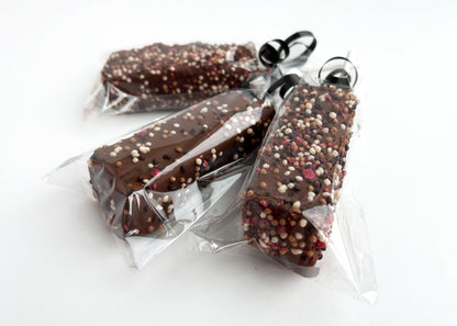 Guimauve enrobée de chocolat garni