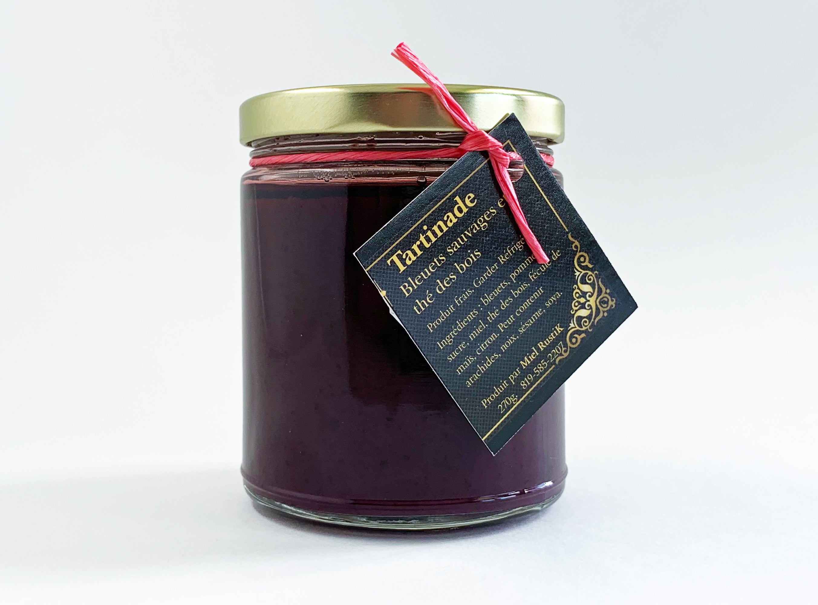 Tartinade de bleuets sauvages et thé des bois