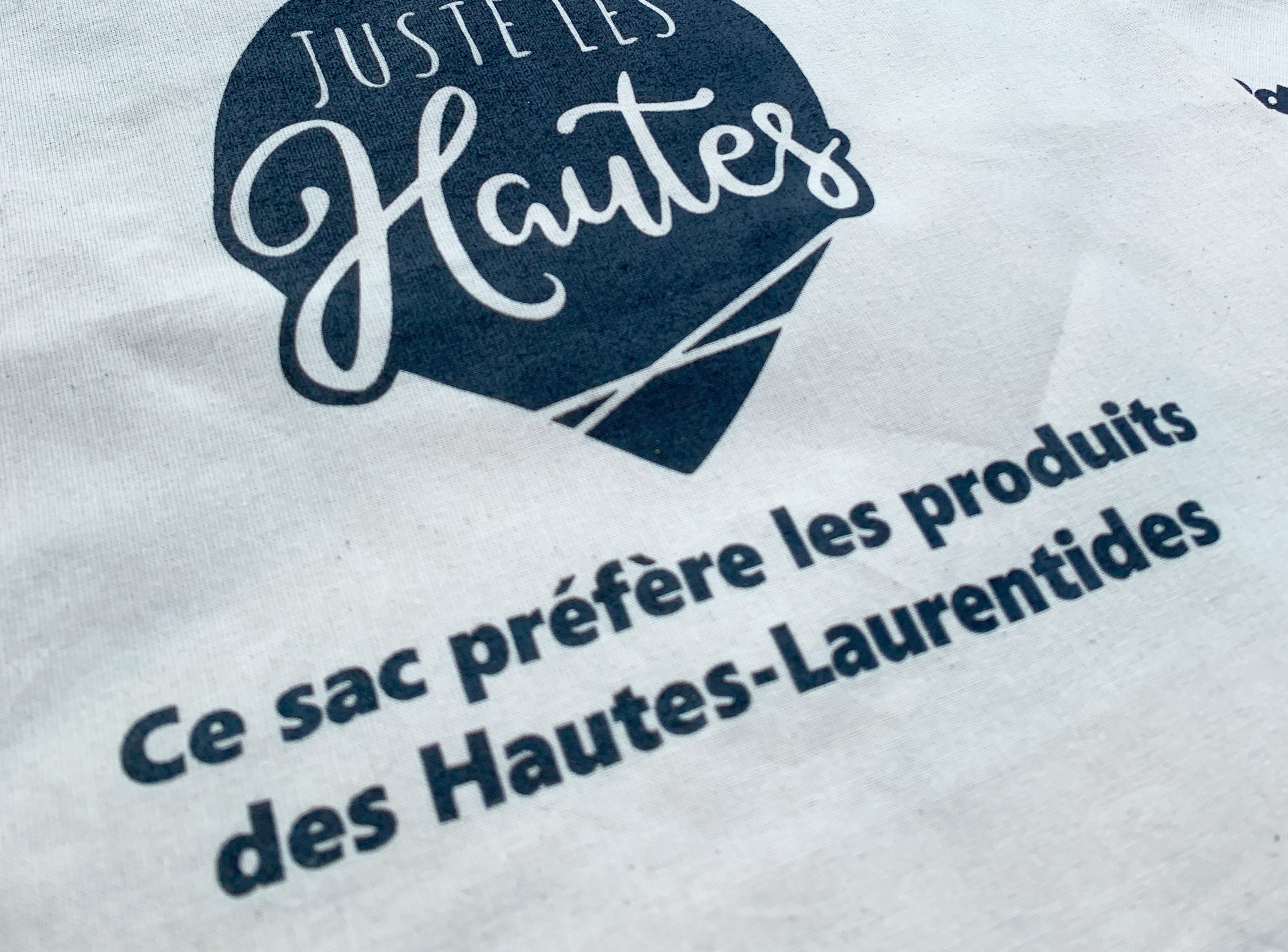 Sac en tissu Juste les Hautes