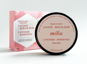 Baume à mains lavande et bois de rose