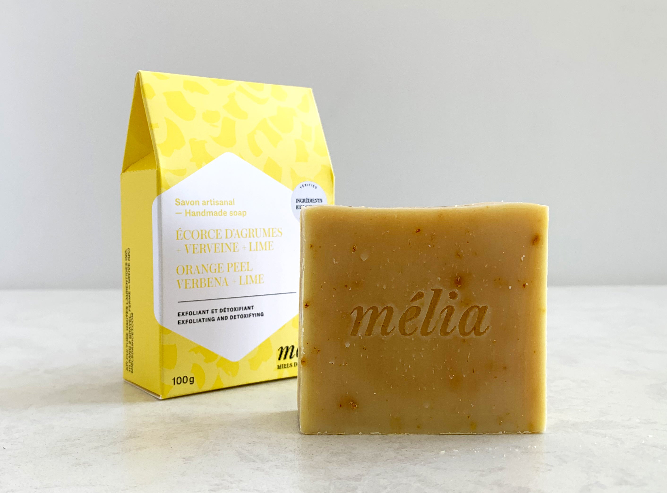 Savon écorces d'agrumes, verveine et lime