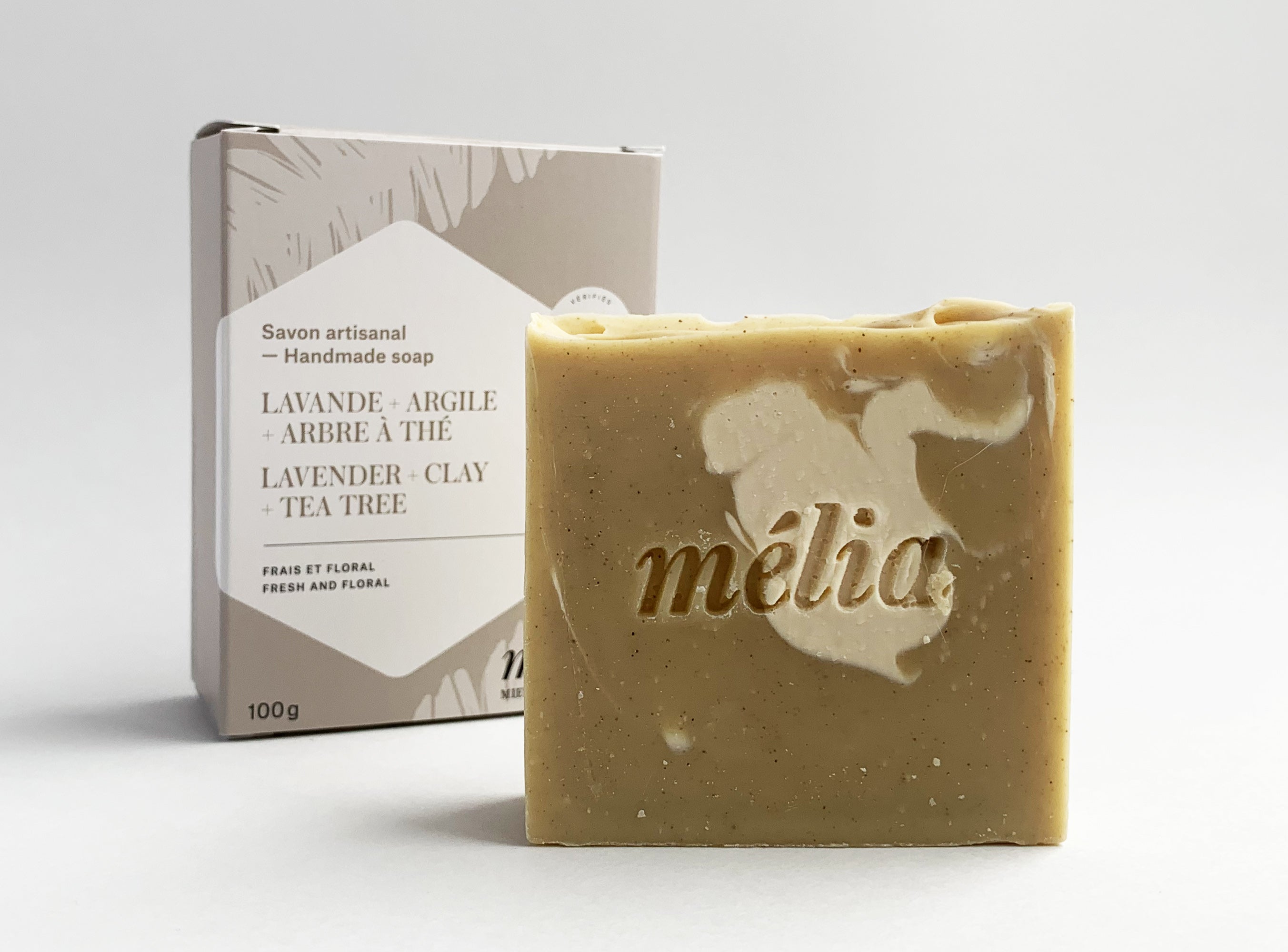 Savon lavande, argile et arbre à thé