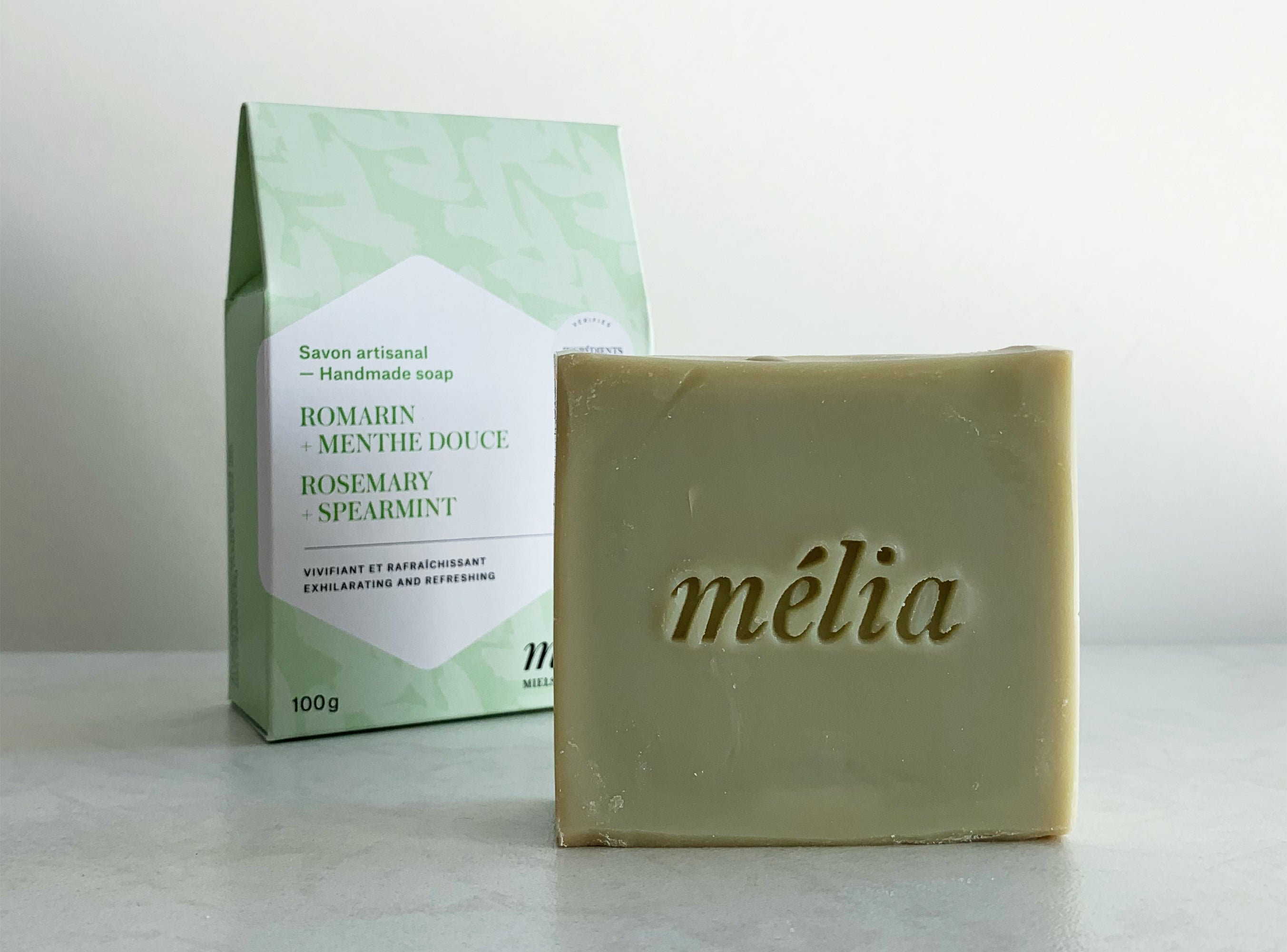 Savon romarin et menthe douce