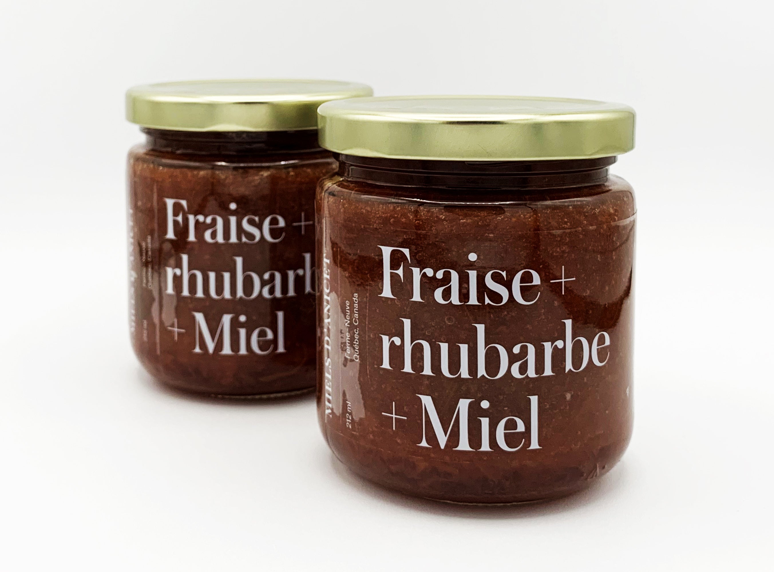 Tartinade de fraises, rhubarbe et miel