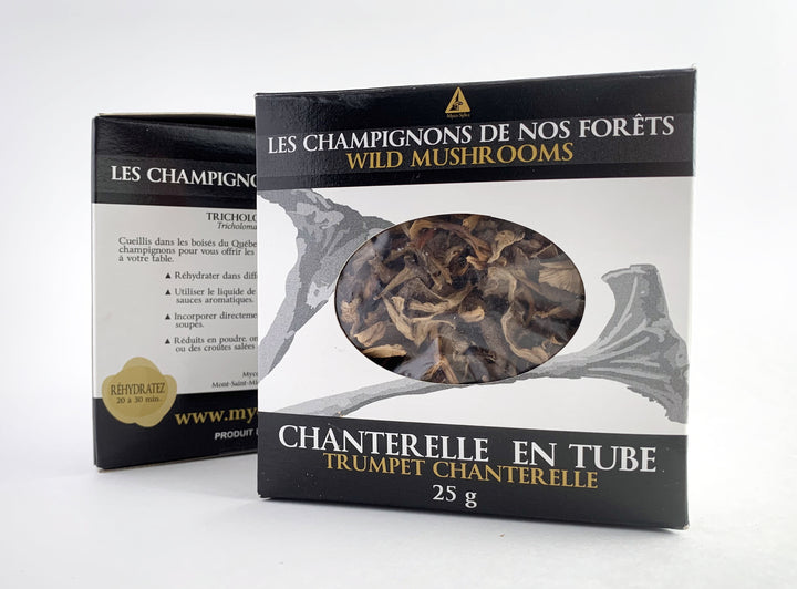 Champignons séchés chanterelle en tube